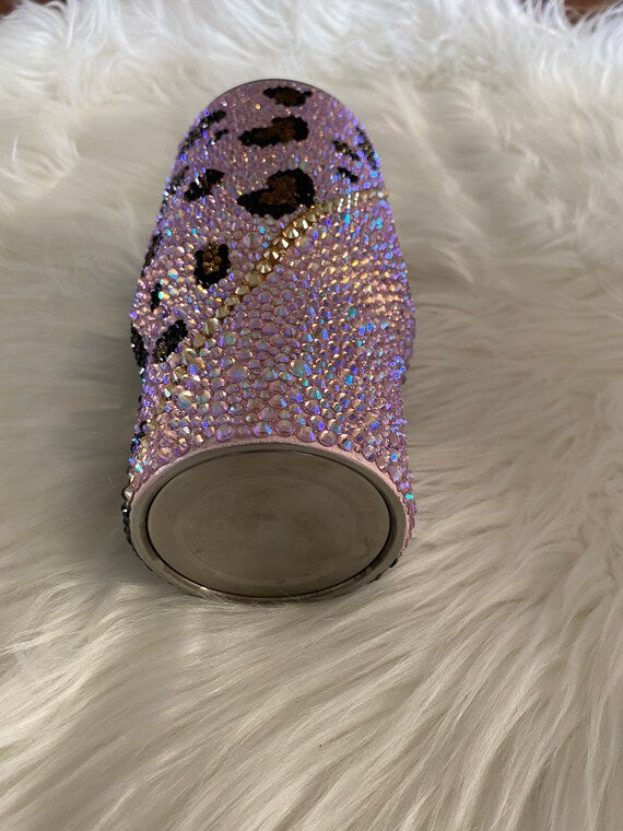 Split Pink Leopard Tumbler