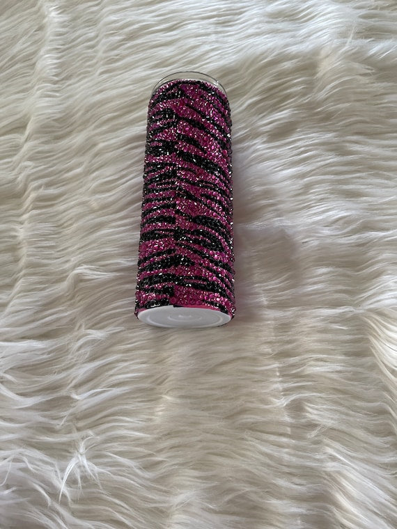 Zebra Rhinestone Tumbler