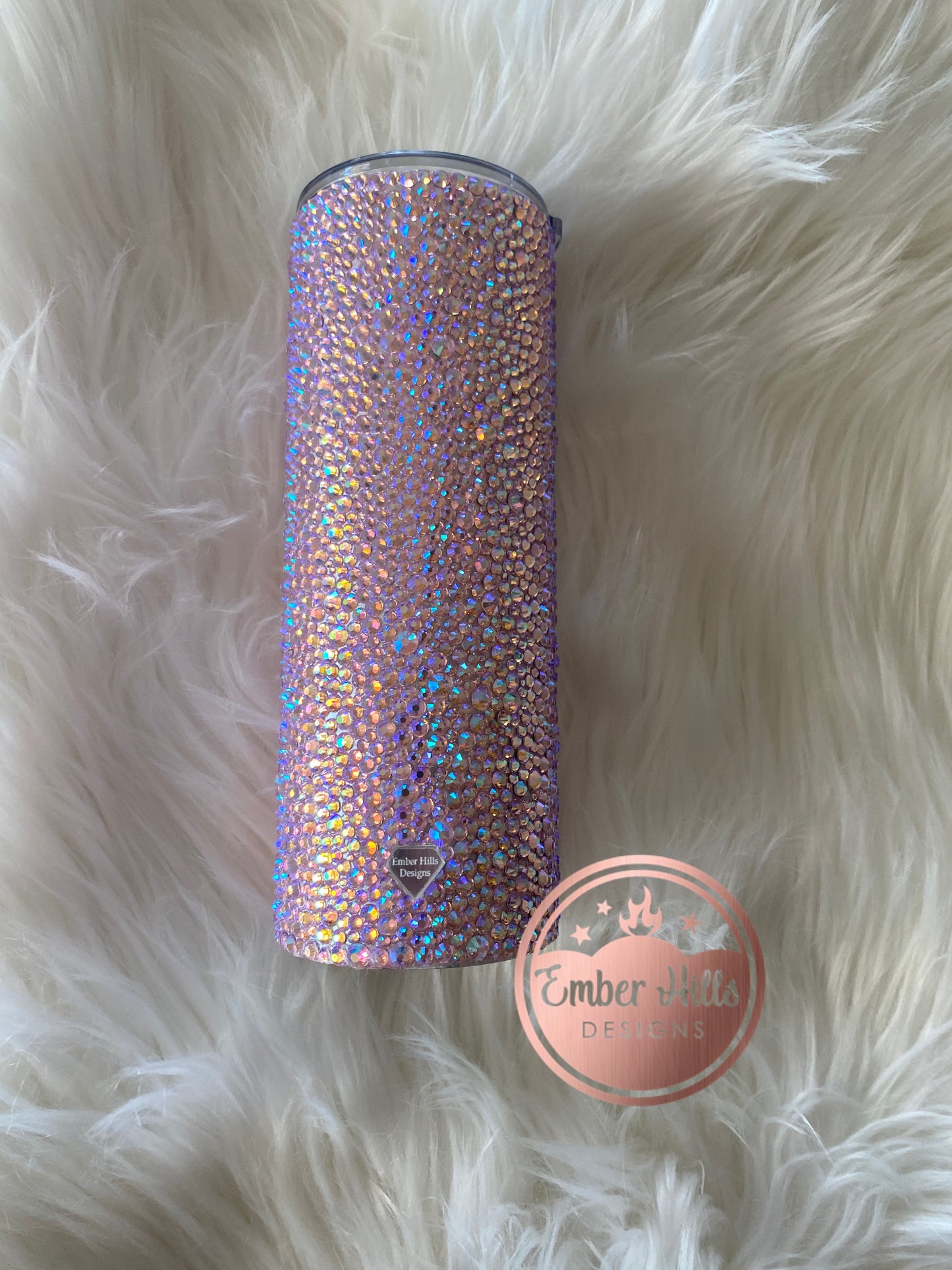 Light Pink  Rhinestone Tumbler