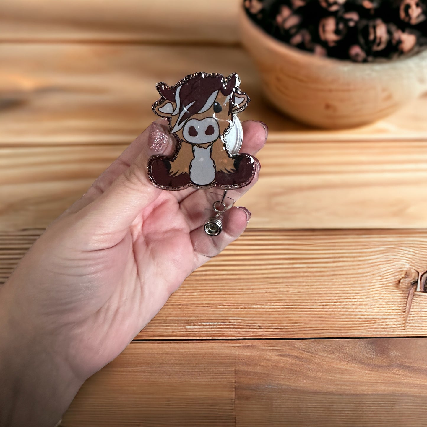 Highland Cow Badge Reel