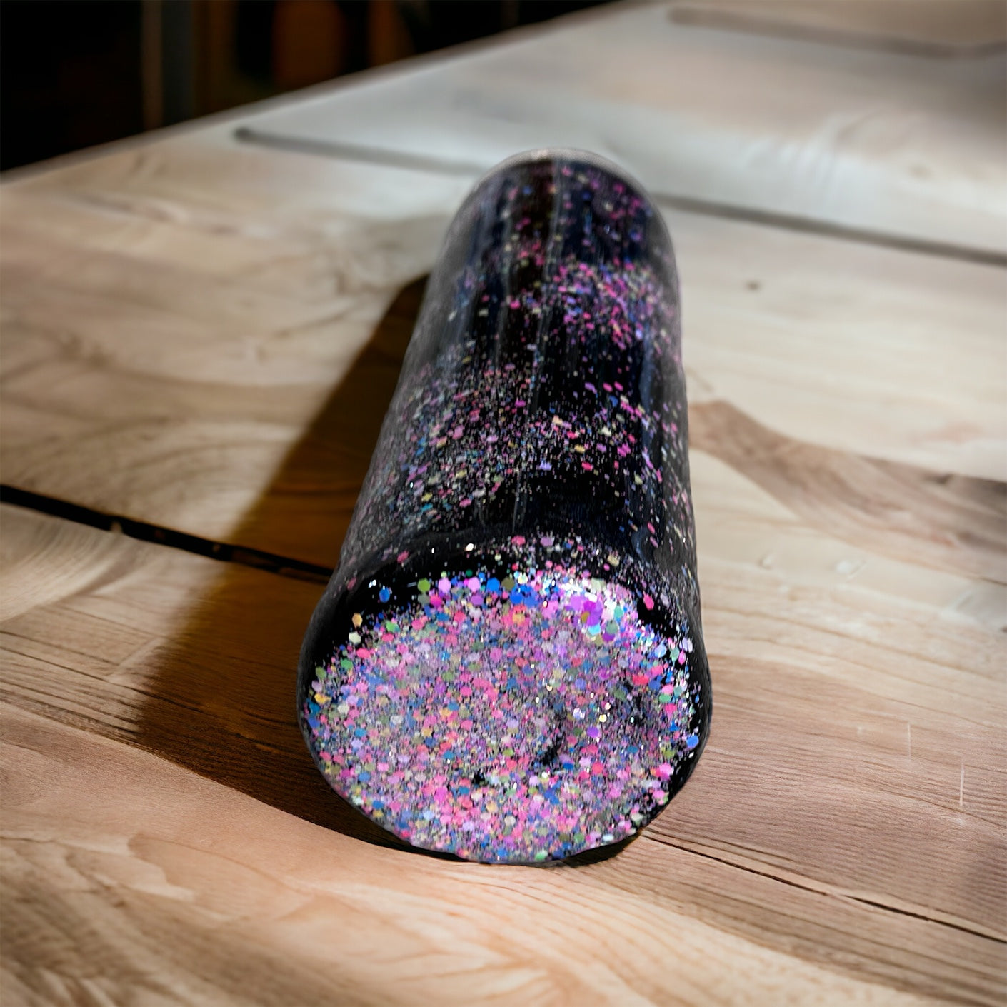 Neon Mama Glitter Tumbler