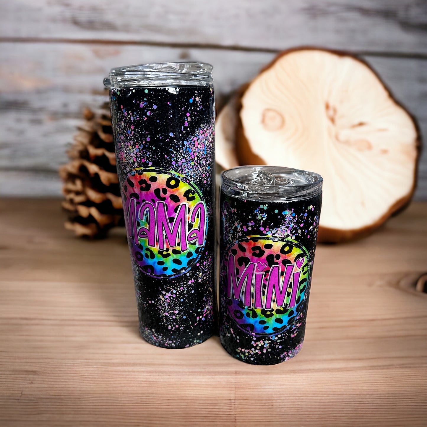 Mommy & Me Glitter Tumbler Set