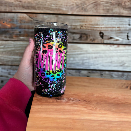 Neon Mini Glitter TUmbler.